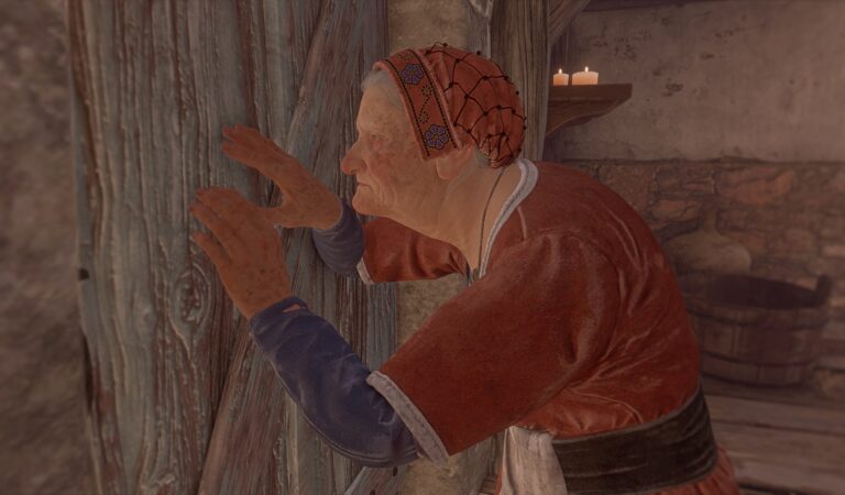 Clervie – Listening at the door..  🧓